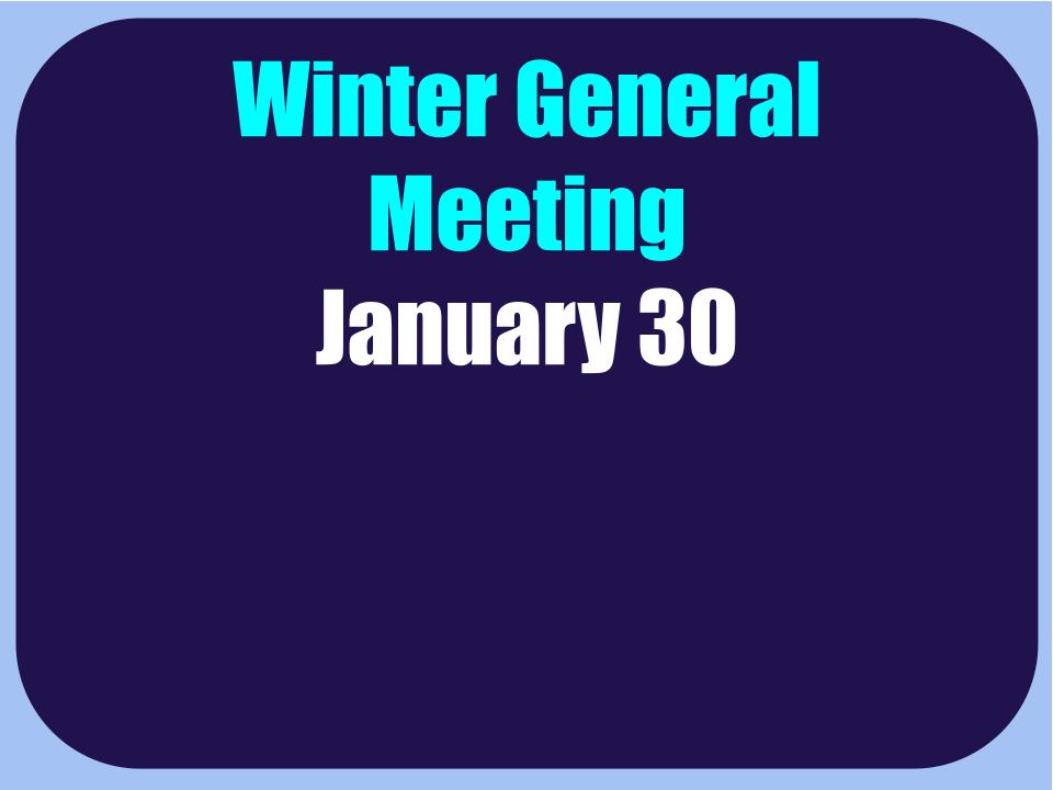 Winter General Meeting